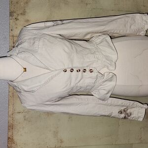 Dusky Rose Embroidered Jacket from Aziz, Size Small Bohemian Vibes